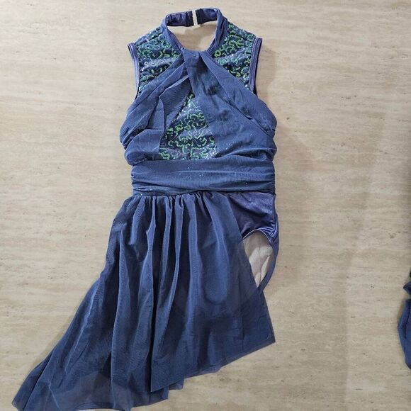 Weissman NWOT child intermediate lyrical jazz contemporary tap acro solo costume - Picture 1 of 9